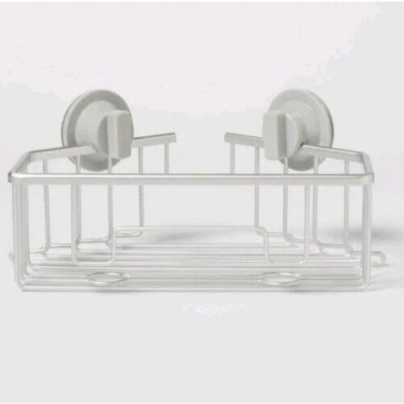 Made By Design Other - Target Made By Design Wire Corner Suction Basket Aluminum Shower Caddy